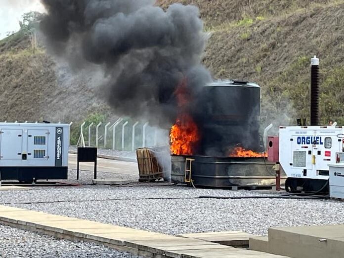fogo tanque cemig Varginha fogo tanque cemig Varginha