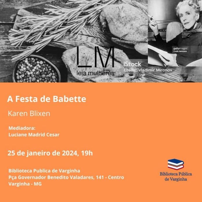 O Clube de leitura “Leia Mulheres” na Biblioteca Pública de Varginha já tem data marcada para retornar em 2024 Cartaz Clube de leitura “Leia Mulheres”