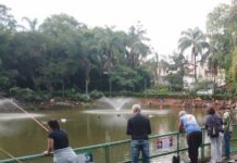 Dia do Trabalhador terá pesca liberada em dois parques da cidade domingo de pesca Parque Novo Horizonte Varginha 2024