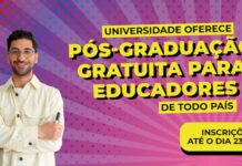 Inscrições em Pós-Graduação gratuita EaD da UFJF para Profissionais da Educação terminam amanhã curso gratuito pós-graduação