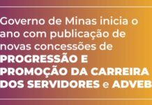 Novas concessões de progressão e promoção da carreira dos servidores e Adveb são publicadas em Minas