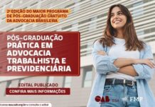OAB abre inscrições para 10 mil bolsas gratuitas em Especialização à distância (EaD) oab pós-graduação gratuitas