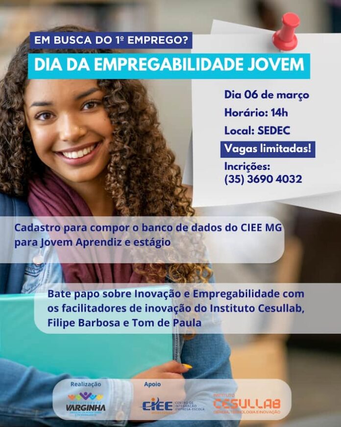 Dia da Empregabilidade Jovem Varginha primeiro emprego Dia da Empregabilidade Jovem Varginha primeiro emprego