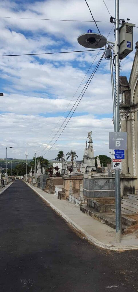 Cemitério Varginha Câmeras de segurança