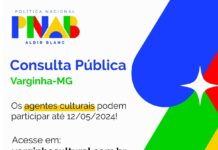 Fundação Cultural de Varginha promove consulta pública sobre a Política Nacional Aldir Blanc Consulta Pública Aldir Blanc Varginha