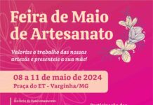 Feira de Artesanato de Dia das Mães na Praça do ET funciona neste sábado até as 18h Feira de Artesanato Dia das Mães