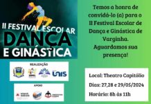 2º Festival Escolar de Dança e Ginástica acontece na próxima semana Festival Nacional de Dança Varginha