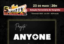 Hoje tem 5ª da Boa Música com o projeto Anyone Projeto Anyone