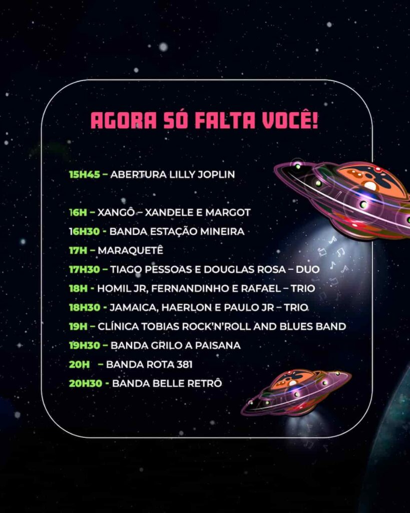 2º Festival Varginha Toca Raul Programação
