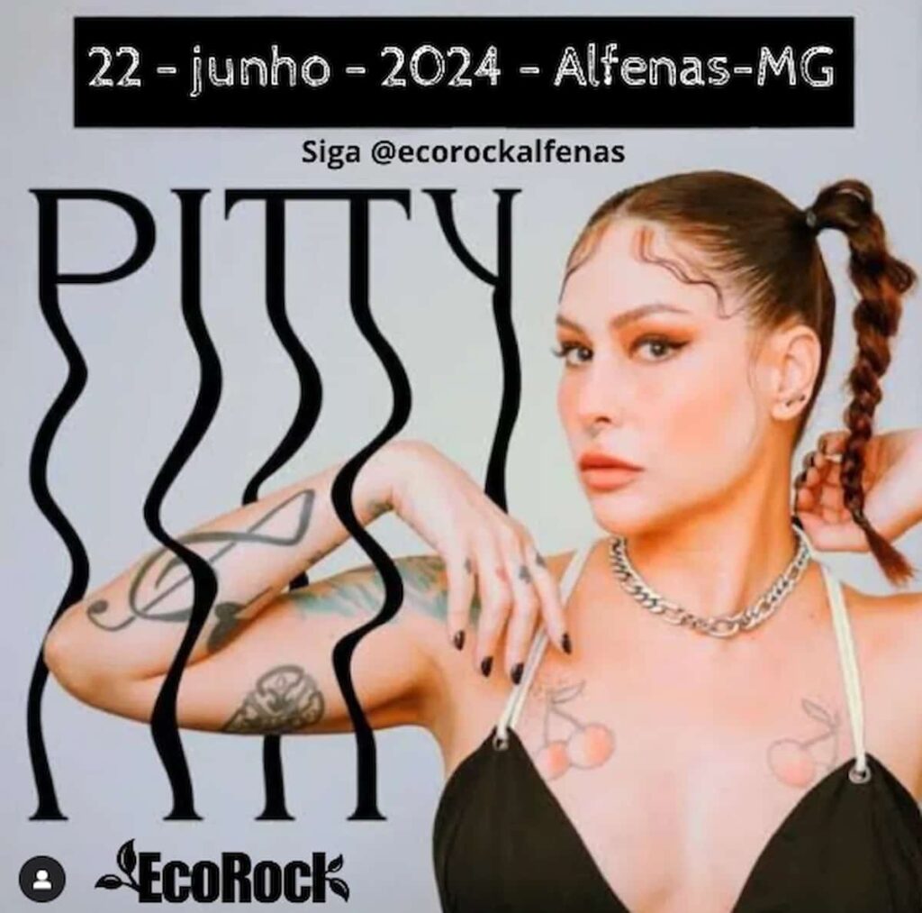 Festival gratuito EcoRock Pitty Alfenas MG