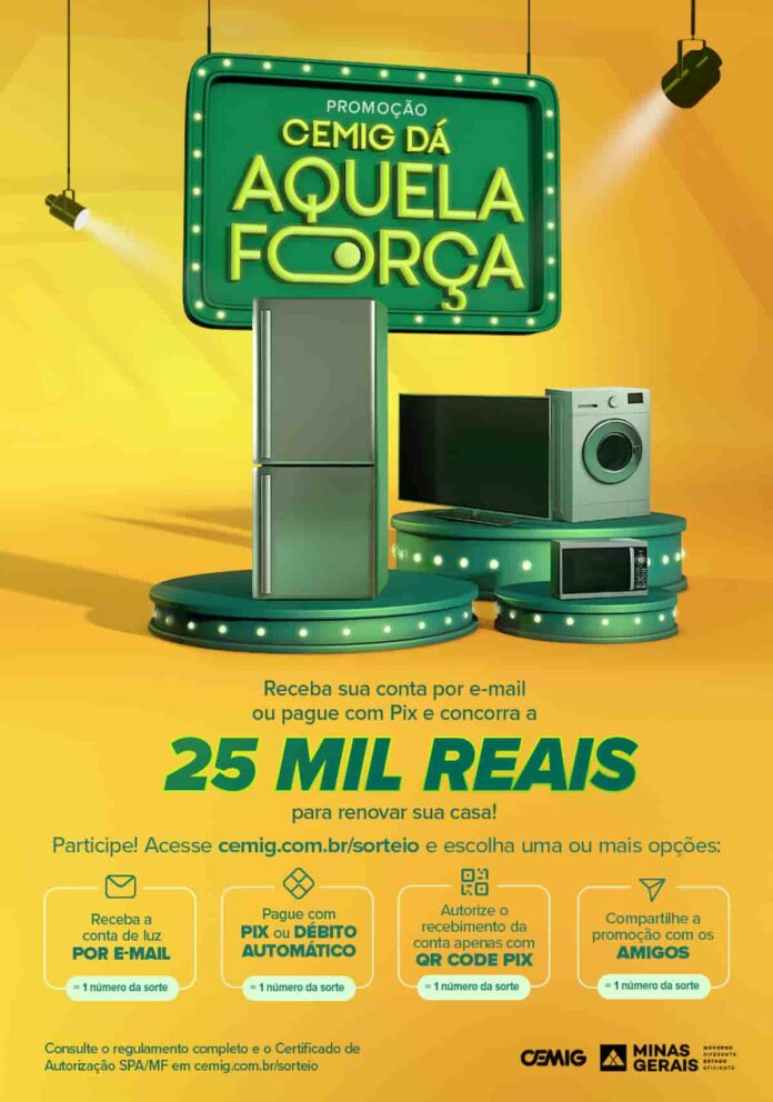 cemig-promoção Promoção Cemig da Aquela Força