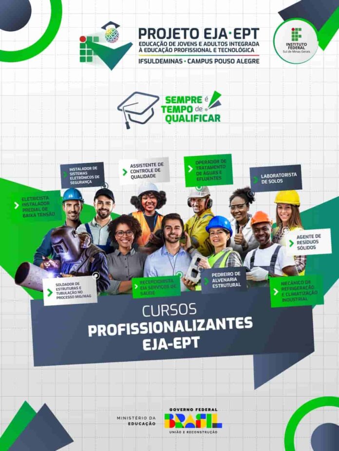 Cursos Profissionalizantes gratuitos Sul de MInas