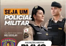 Concurso Publico da Polícia Militar: Inscrições terminam amanhã, são mais de 3 mil vagas Concurso Público Soldado Polícia Militar MG 2025