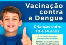 Vacinação contra a Dengue continua em Varginha Vacinação Dengue Varginha