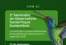 Varginhense será palestrante em evento da Associação Poços Sustentável Seminário do Observatório Social Poços Sustentável