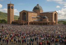 Dia de Nossa Senhora Aparecida, padroeira do Brasil Santuário Nacional em Aparecida (SP)