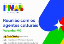 Reunião para discutir implantação da Política Nacional Aldir Blanc em Varginha é nesta terça fundação cultural reunião aldir blanc