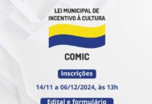 Inscrições para a Lei Municipal de Incentivo à Cultura em Varginha (Comic) terminam hoje Lei Municipal de Incentivo a Cultura Comic 2025 Varginha