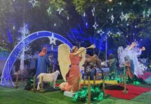 Presépio na Praça do ET recebe benção em Varginha Presépio de Natal Praça do ET em Varginha 2024