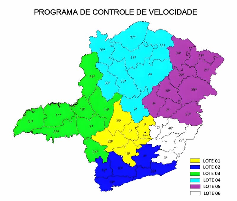 Novos radares Minas Gerais