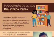 Biblioteca Preta é inaugurada em Varginha O espaço da Biblioteca Preta é uma seção é dedicada às autoras e autores negros e está localizada na Biblioteca Pública Municipal de Varginha.