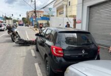 Após fuga em alta velocidade, motociclista é preso pela PM no centro de Varginha