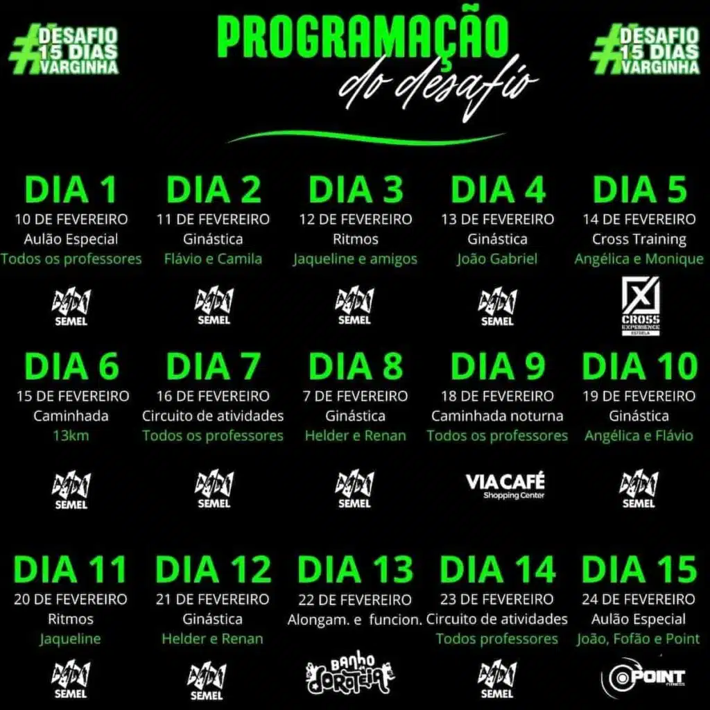 O Desafio 15 Dias programação