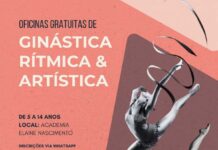 Oficinas gratuitas de Ginástica Rítmica e Artística para abrem inscrições dia 2 Oficinas gratuitas de Ginástica Rítmica e Artística para crianças e adolescentes