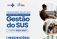 Inscrições em Pós-Graduação gratuita na área de Saúde termina nesta quarta Especialização curso de pós-graduação gratuita saúde
