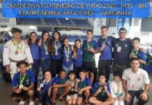 Judô de Varginha brilha em BH e garante ouro no Campeonato Mineiro Equipe de judô de Varginha