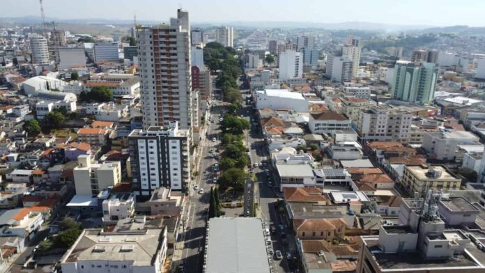 imagem aérea de Varginha, Sul de Minas Gerais
