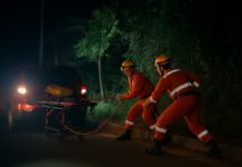 Corpo de Bombeiros realiza resgate de cadáver em área de difícil acesso em São Thomé das Letras Corpo de Bombeiros realiza resgate de cadáver em área de difícil acesso em São Thomé das Letras