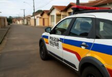 Tentativa de roubo em residência é frustrada pela PM em Varginha Viatura Polícia Militar