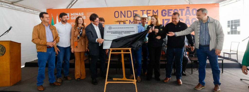 Zema inaugura Delegacia de Crimes Rurais em Varginha