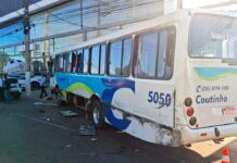 Acidente entre ônibus e carreta em Varginha termina com ferido e prisão por uso de substância psicoativa acidente ônibus caminhão