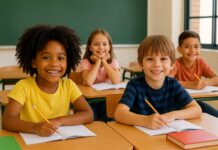 Cadastramento escolar (2025/2026) é prorrogado em Varginha crianças na escola