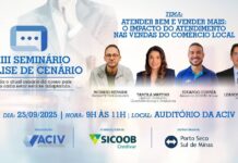 ACIV promove seminário sobre como o bom atendimento impulsiona as vendas no comércio local ACIV XXIII Seminário Análise de Cenário