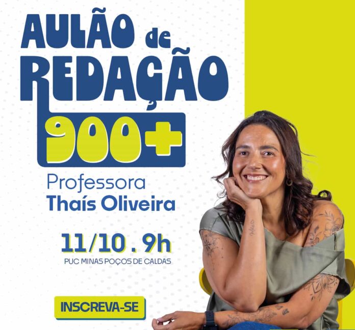 PUC Minas Poços de Caldas promove aulão de redação gratuito para o Enem PUC Minas Poços de Caldas promove aulão de redação gratuito para o Enem