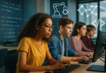 Inscrições para cursos online de informática, programação e robótica do CEFET-MG terminam nesta sexta (19) jovens fazendo curso no computador