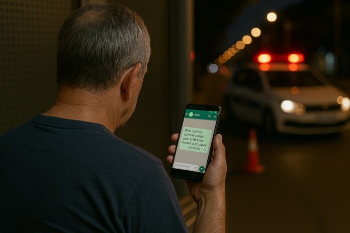 homem-divulgando-blitz-whatsapp Homem é preso em Varginha por divulgar informações de blitz policial em grupo de WhatsApp