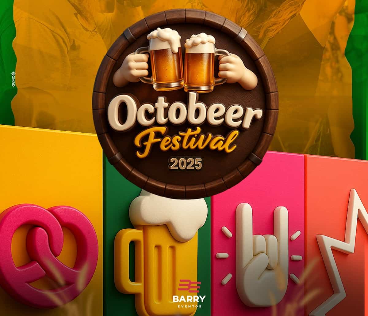 Varginha recebe Festival Octobeer 2025: evento gratuito na Praça do ET