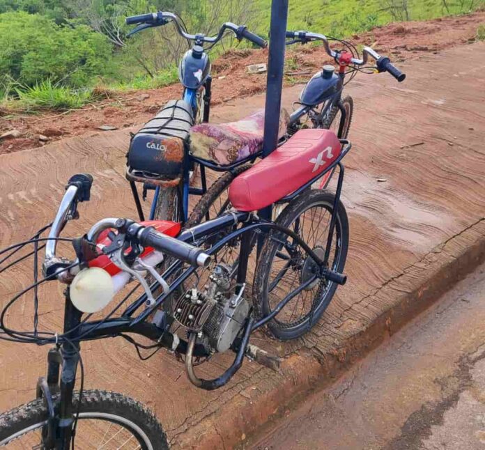bicicletas-artesanais GCM de Varginha apreende três bicicletas motorizadas conduzidas por menores. Veículos artesanais foram recolhidos por irregularidades e riscos à segurança.