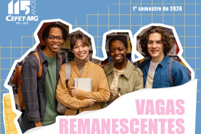CEFET-MG abre mais de 390 vagas gratuitas em cursos de Graduação para 2026