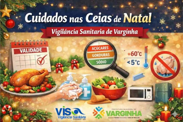Cuidados com alimentos nas ceias de Natal e Ano Novo Vigilância Sanitária orienta moradores de Varginha