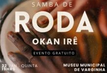 Museu Municipal de Varginha recebe 1º Samba de Roda Okan Irê com entrada gratuita 1º Samba de Roda Okan Irê
