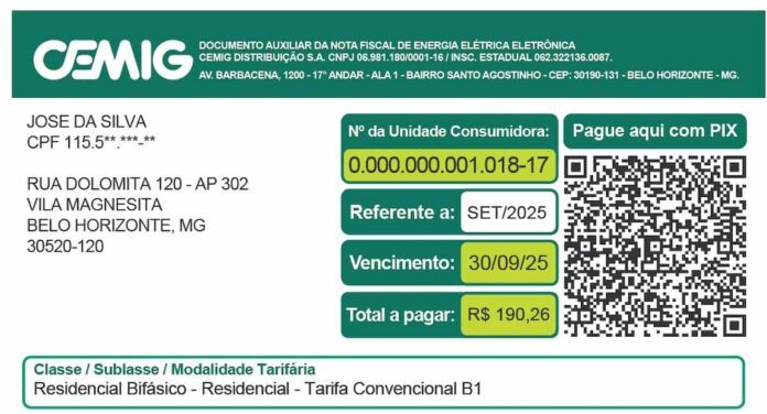 conta-de-luz novo número na conta de luz