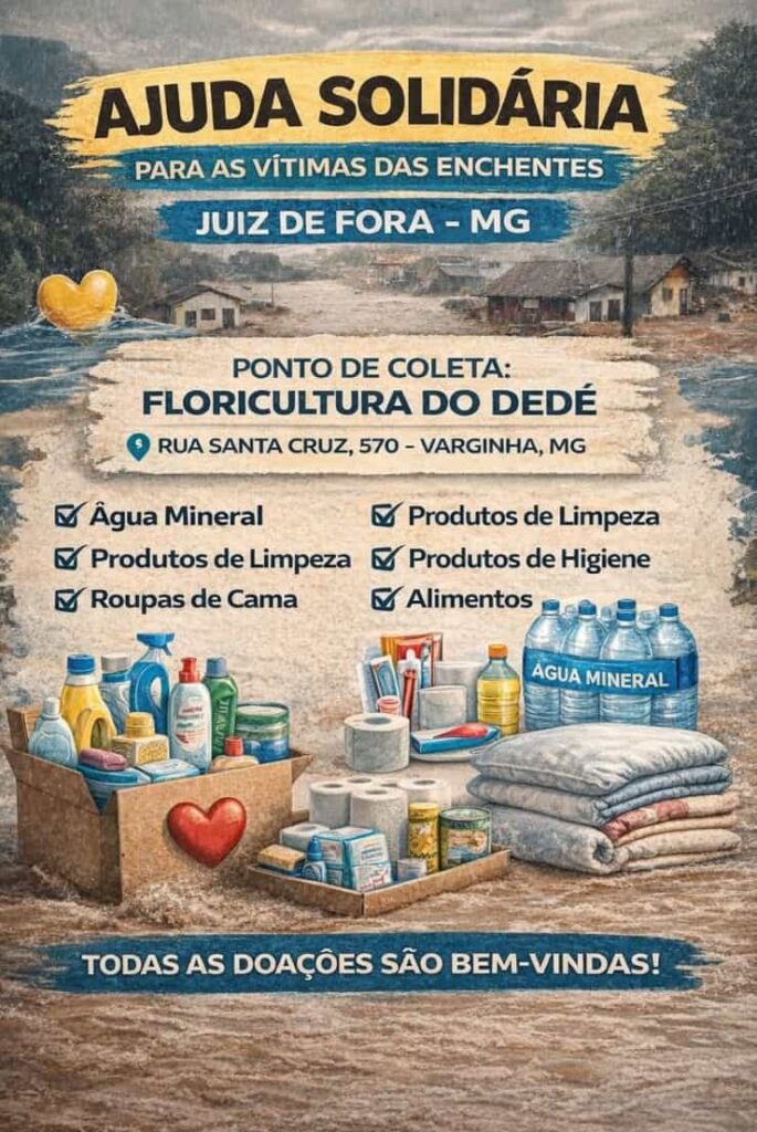 Varginha se mobiliza para ajudar vítimas das enchentes em Juiz de Fora, veja como ajudar