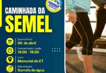 Hoje tem Caminhada Noturna da SEMEL, veja como participar Caminhada da SEMEL acontece no dia 8 de abril