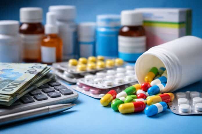 Pote de medicamentos remédios
