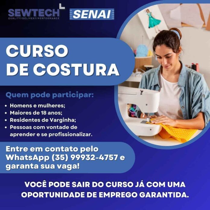 tecnotextil-senai Grupo Tecnotextil abre vagas com curso gratuito e contratação garantida em Varginha
